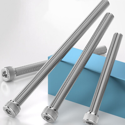 304 Stainless Steel Socket Head Bolts Knurled Extension Nails Screw M2 M2.5 M24