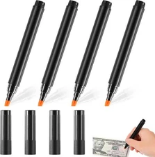 Outus 4 Pieces Counterfeit Bill Detector Marker Pen Counterfeit Money Pen Fake M