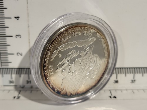 (L1061) Scarso 1994 Bullion Art tondo 0,999 argento 1 oz - " Aborigenes Cubanos " - Foto 4 di 4