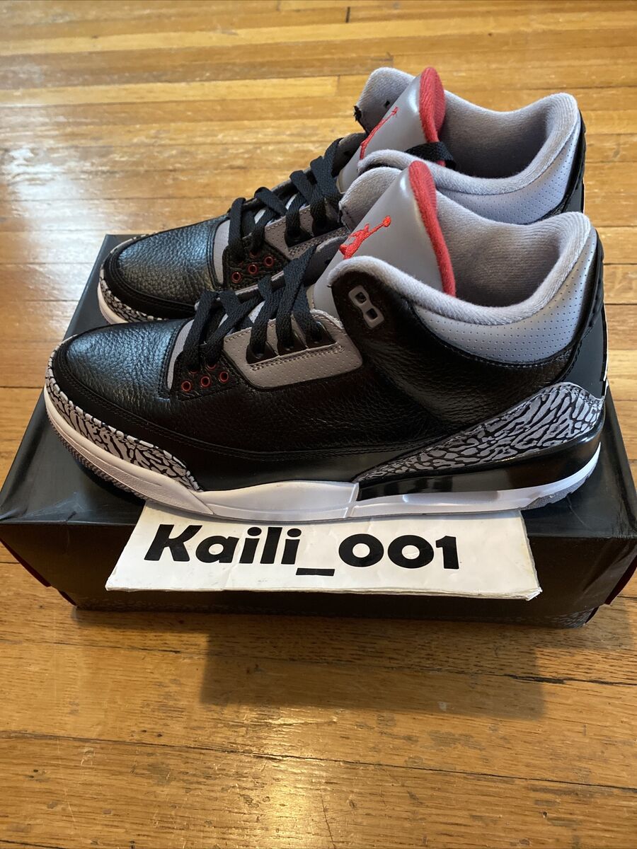 Nike Air Jordan 3 Retro Black Cement 136064-010 A