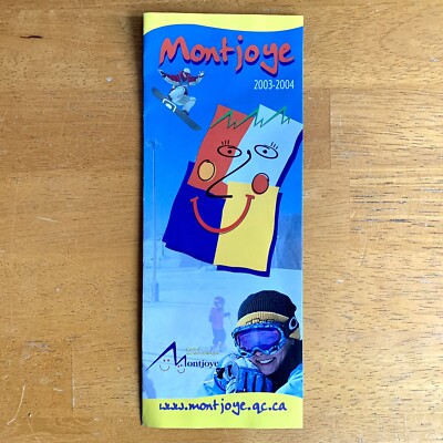 2003-2004 MONTJOYE Resort Ski Trail Map QUEBEC Canada Eastern Townships