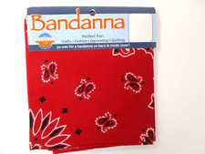 Carolina Creative Products 22 x 22 inch Bandanna Paisley Red New