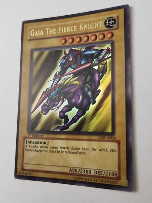 Gaia The Fierce Knight LOB-A006 1st Edition LP-NM | eBay