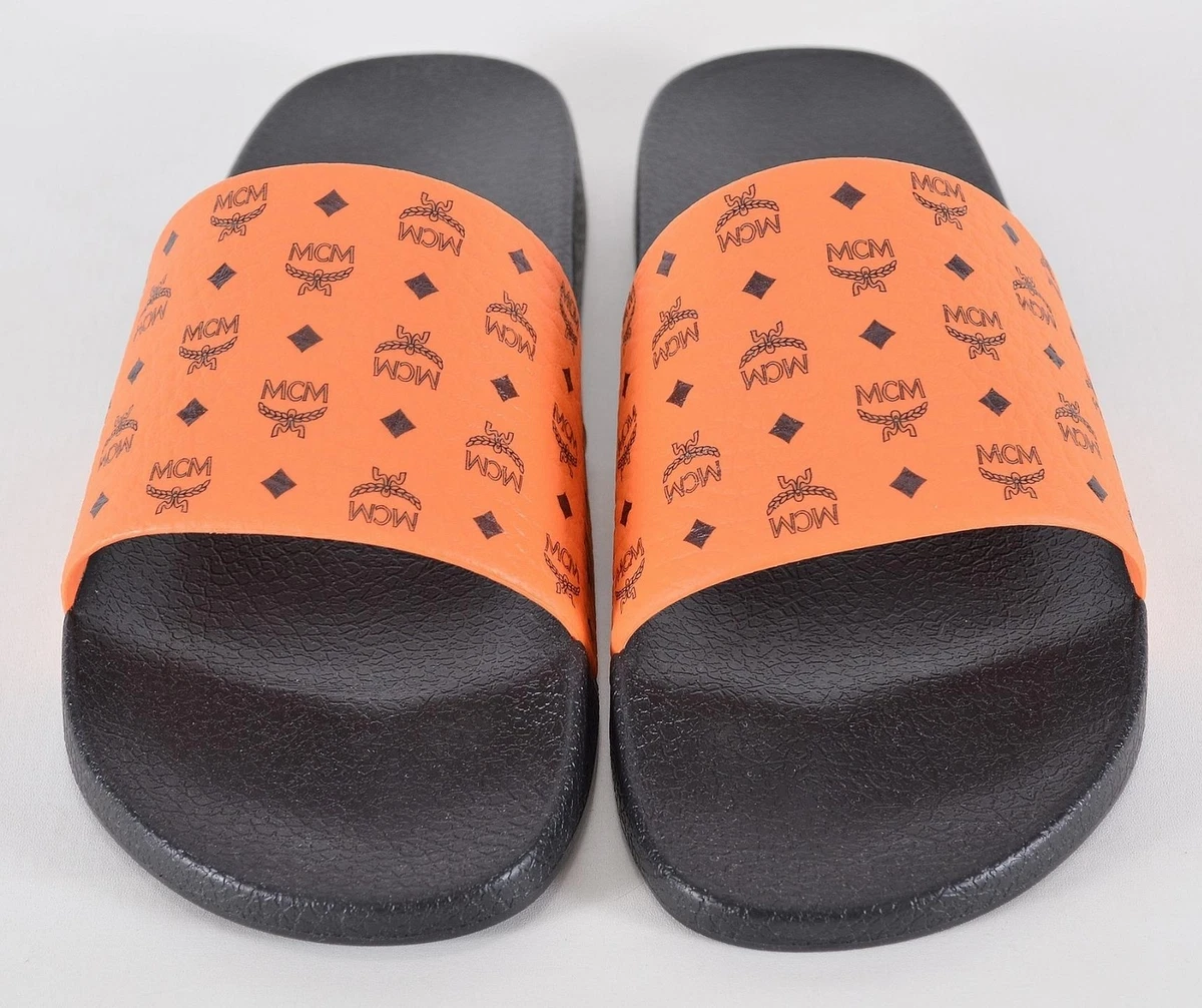 Black and orange slides sales
