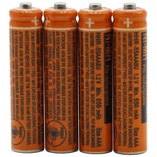 4-Pack HHR-4DPA/4B Replacement Batteries for Panasonic Cordless Phone HHR4DPA