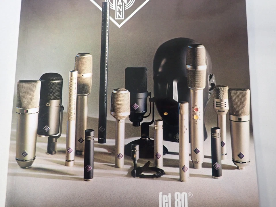 Original 1984 Neumann Transister Condensor Microphones Catalog U87 U47 KM83 KM86 - Image 3 of 4