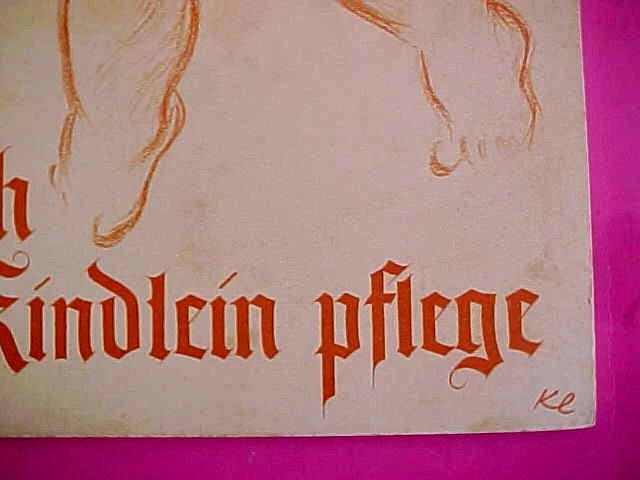 1945 German Child Care Manual ' Wie ich mein Kindlein pflege ' 79 pages Good Cnd - Image 2 of 4
