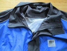 Vintage FRANK SHORTER Olympic GOLD Marathon XL Running Jacket BLUE / GREEN