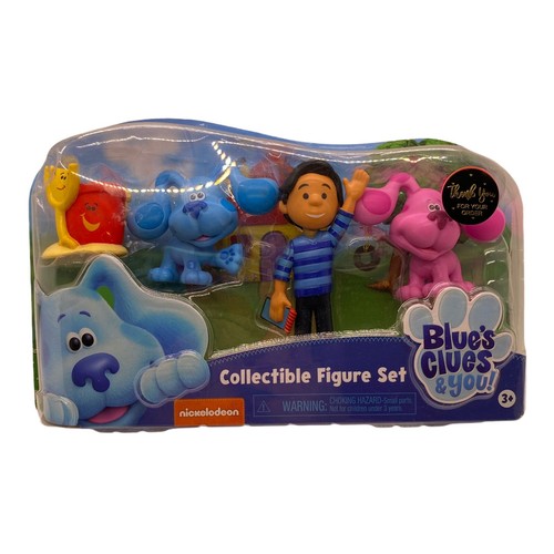 Blue's Clues & You! Collectible Figure Set 4pc Blue Magenta Josh Shovel & Pail | eBay