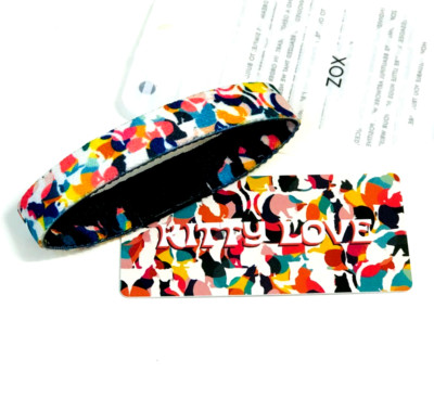 ZOX **KITTY LOVE** Silver Single band w/Card Choose Size NIP CATS