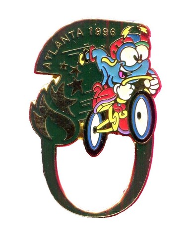 Olympic Memorabilia Atlanta 1996 Cycling Vintage Tack Pin T-3726
