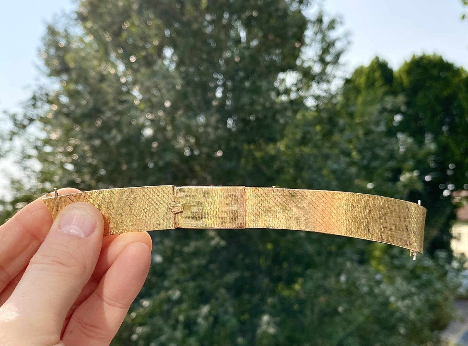 Rolex 19mm Brick gold 18 Kt BAND  for Manual Vintage Daytona 19mm image 4
