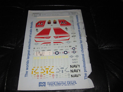 F-14s VF-11, VF-31 & VF-143 by Microscale in 1/72 scale-partial