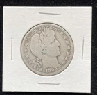 Silver Barber Half Dollar 1909P