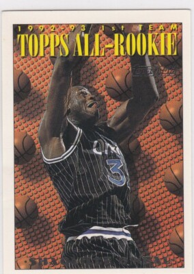 SHAQUILLE O'NEAL Topps ALL-ROOKIE CARD Basketball GOLD