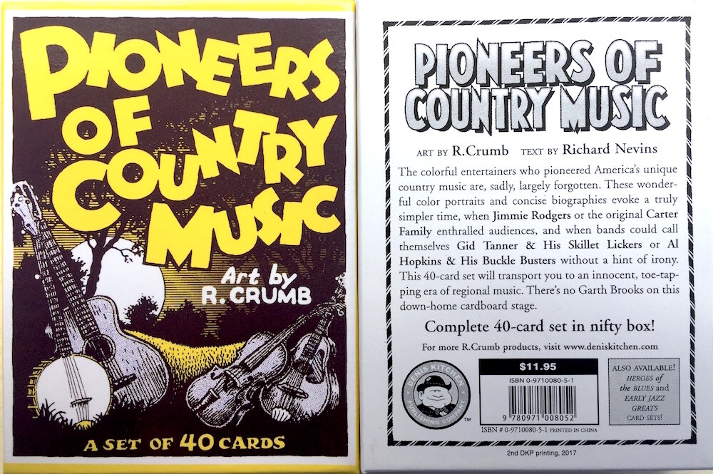 R. CRUMB PIONEERS OF COUNTRY MUSIC TRADING CARDS BOX SET eBay
