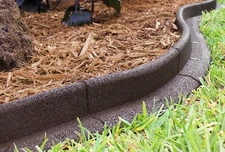3" x 48" Brown Rubber No Dig Landscape Garden Border Edging (Pack 6) NEW