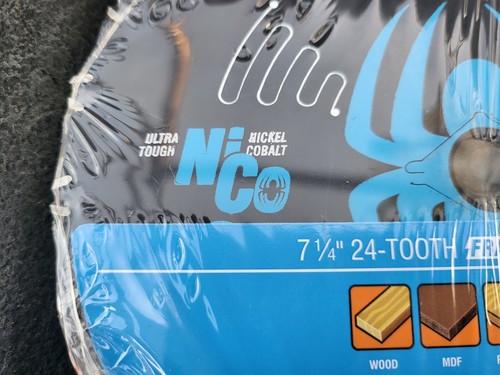 Spyder Tarantula (2) Pack 7 1/4 in Carbide Steel Circular Saw Blade 24 Tooth 6X - Picture 5 of 9