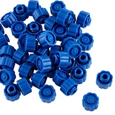 100 Blue Tip Caps For Luer Lock Syringes FREE SHIPPING