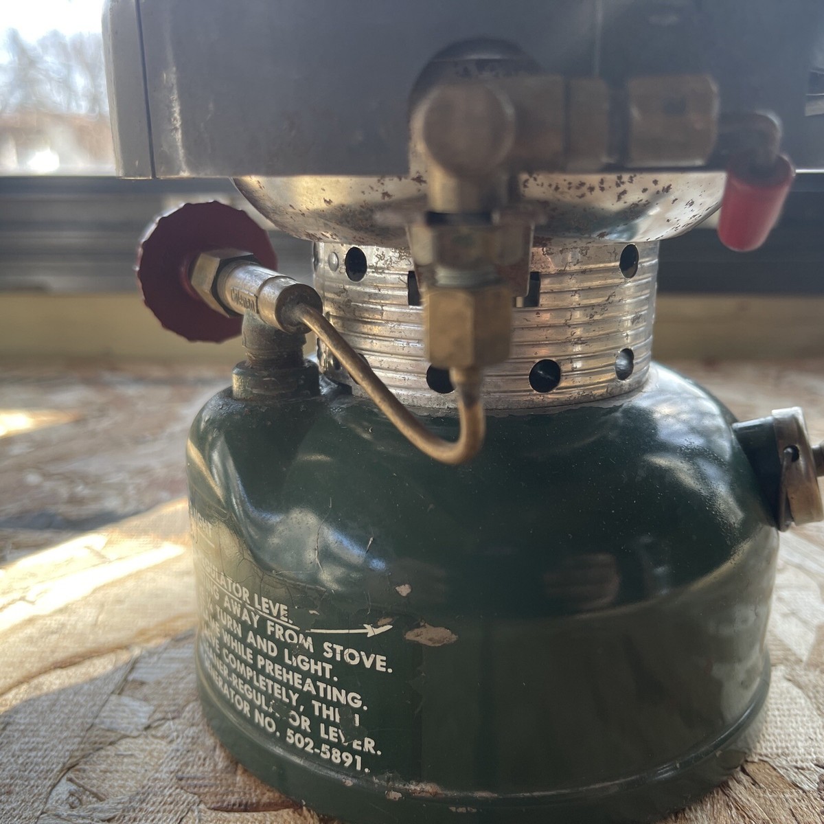 Vintage Coleman Sportster Camp Stove #502-700 8/63 Heater Top