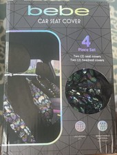Bebe Car Seat Covers 4 Piece Set New Iridescent Cheetah Color