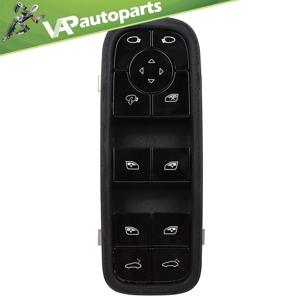 Jadeshay Interruptor Elevalunas Eléctrico Principal | Compatible Con Cayenne Panamera 2011-2016 - Reemplazo Directo OEM