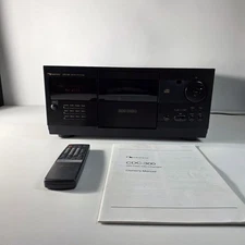 Vintage NAKAMICHI CDC-300 200 Disc CD Changer Player 1998 With Remote & Manual! 
