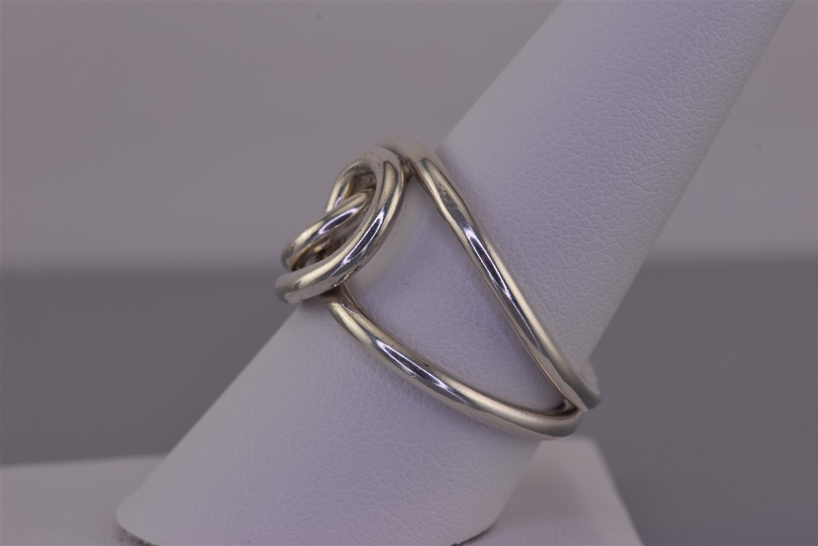 Sterling Silver Unique Interlocking Loops Double … - image 5