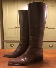 GORGEOUS VINTAGE HOBBS BROWN LEATHER BOOTS IN VERY GOOD CONDITION UK4 FIT 4.5