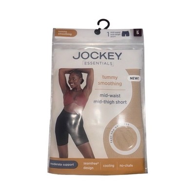Jockey Beige Moderate Compression Mid-Waist Mid-Thigh Shapewear Seamless Size S