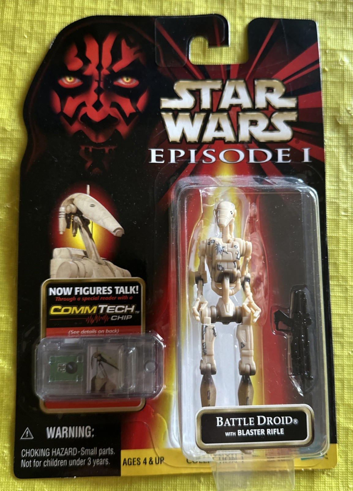 STAR WARS EPISODE 1 BATTLE DROID talking Action Figure TOY w