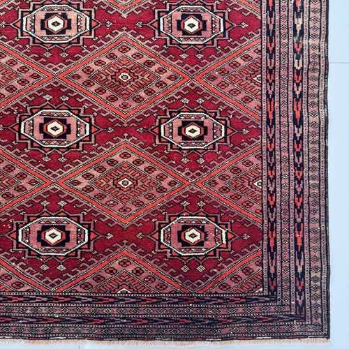 Vintage Handmade Soft Wool Oriental Area Rug, 4x6 Turkish Oushak Carpet - Picture 9 of 10