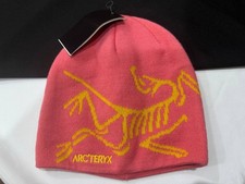 Arc'teryx Bird Head Toque Beanie   Pink Wool Winter Ski Hiking Hat   NWT