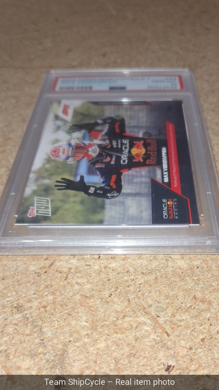 2023 Topps Now Formula 1 MAX VERSTAPPEN 43 PSA10 G1N view 5
