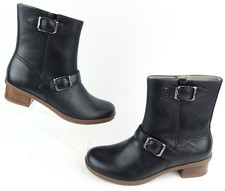 Dansko Delphine Waterproof Burnished Boot Black EU 39 US 8.5-9