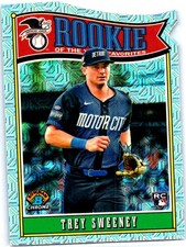 2025 Bowman #ROY-12 Trey Sweeney Rookie of the Year Favorites Mojo Refractor