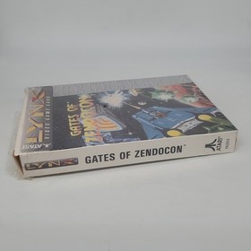 Gates of Zendocon Atari Lynx 1989 BIG BOX W Plastic and Manual ONLY Good Cond