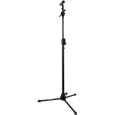 Hercules EZ Clutch Tripod Microphone Stand w/Telescopic Hideaway 2-in-1 Boom Arm