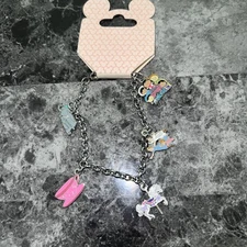 Vintage Walt Disney World Small World Charm Bracelet NWT