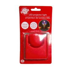 Christmas House LED Projector Light Santa on Rooftop Red Plastic Battery Power