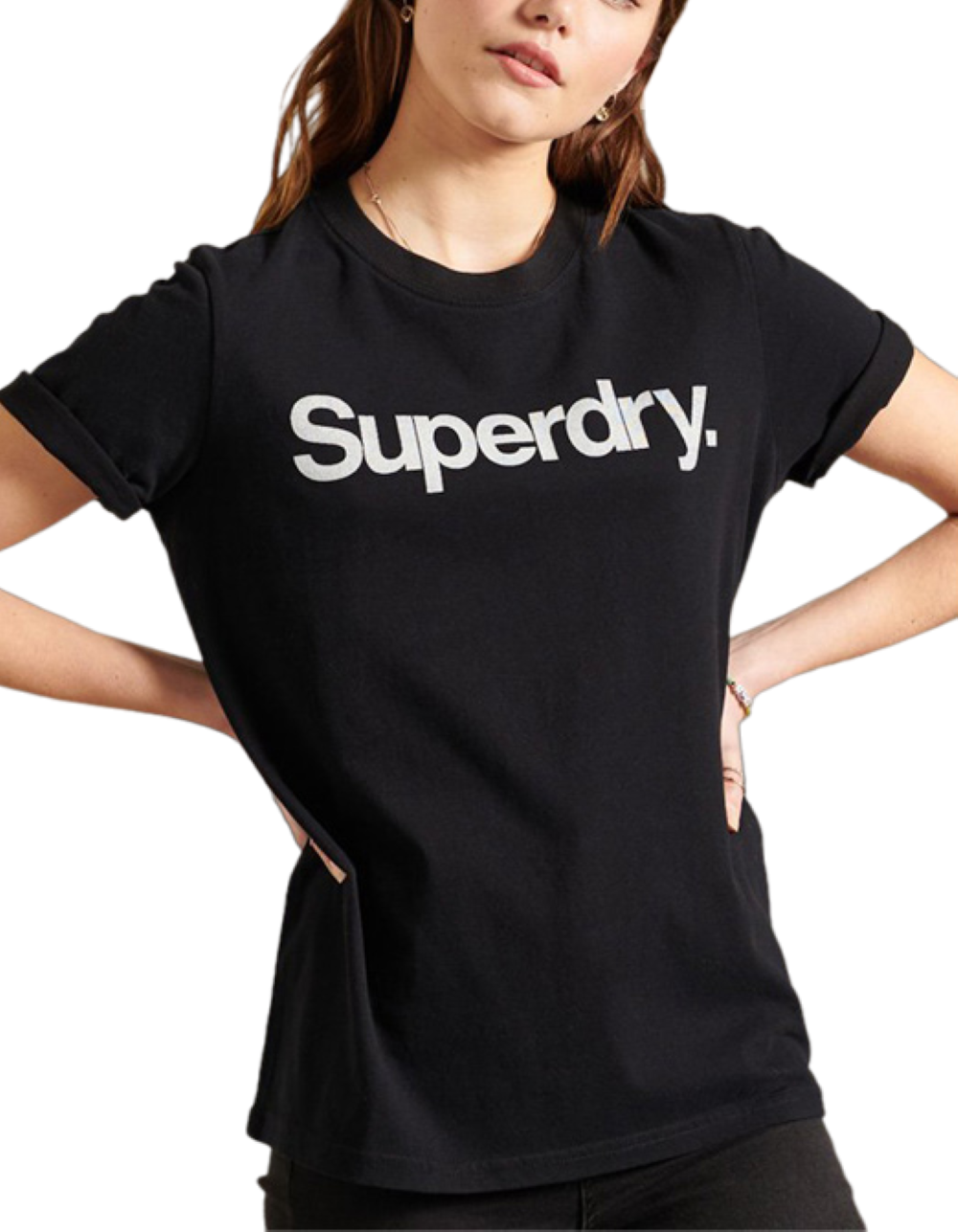 T-shirt classica da donna Superdry Logo S