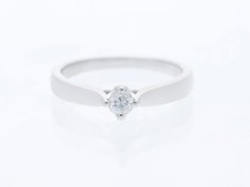 Top price engagement ring with 0.20 ct. diamond in 950 platinum. Value:...