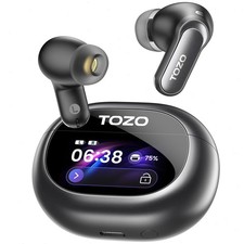 TOZO NC20 Pro Wireless Earbuds with Smart Touch Screen Bluetooth 5.4 Headset