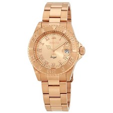 Reloj para dama Invicta Angel esfera rosa tono oro rosa 14322
