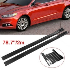 78.7 Carbon Fiber Side Skirts Extensions Rocker Panel Splitters Lip For Ford 78.7 Carbon Fiber Side Skirts Extensions Rocker Panel Splitters Lip For Ford