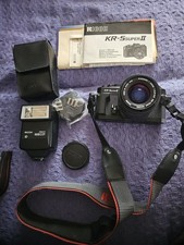 Ricoh KR-5 Super II 35mm Film Camera W/35-70mm Lens. Tested Excellent Condition
