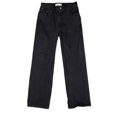 Abercrombie  Fitch 90s Relaxed High Rise Straight Jeans Womens 27/4S Black