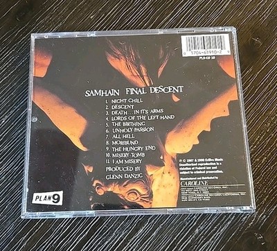 SAMHAIN Final Descent CD PLAN9 美品！サムヘイン SAMHAIN Final Descent CD Original Plan9 PL9-CD 10 DANZIG MISFITS