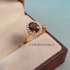 Smoky Quartz Ring, 925 Sterling Silver, Stunning Ring, Stackable Ring