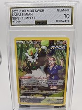 Pokemon TCG 2022 | SWSH Silver Tempest | Passimian FA #TG08 | AGS 10 GEM MINT FS